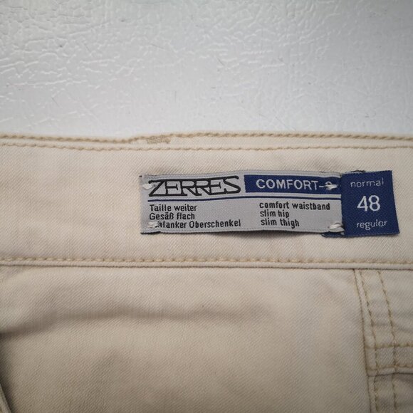 Zerres Comfort - S Ladies Size 48 Euro (Approx. 15 US) Cream Casual Pants - Picture 4 of 13